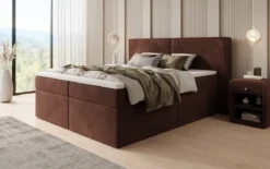Boxspringbett Ophelia mit Schubladen in Samt