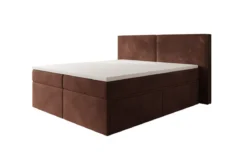 Boxspringbett Ophelia mit Schubladen in Samt