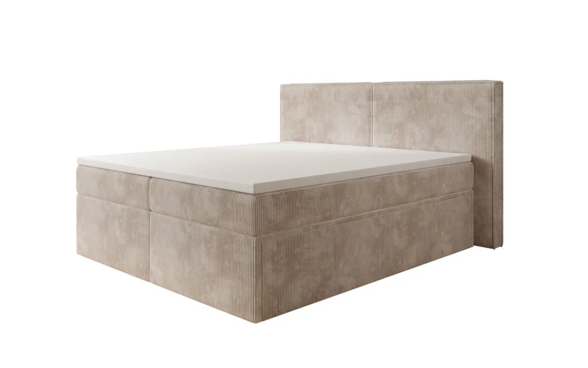 Boxspringbett Ophelia mit Schubladen in Cord