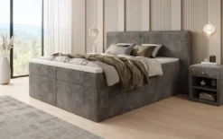 Boxspringbett Ophelia mit Schubladen in Cord