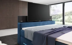 Boxspringbett Pluto mit TV Lift, RGB und Stauraum