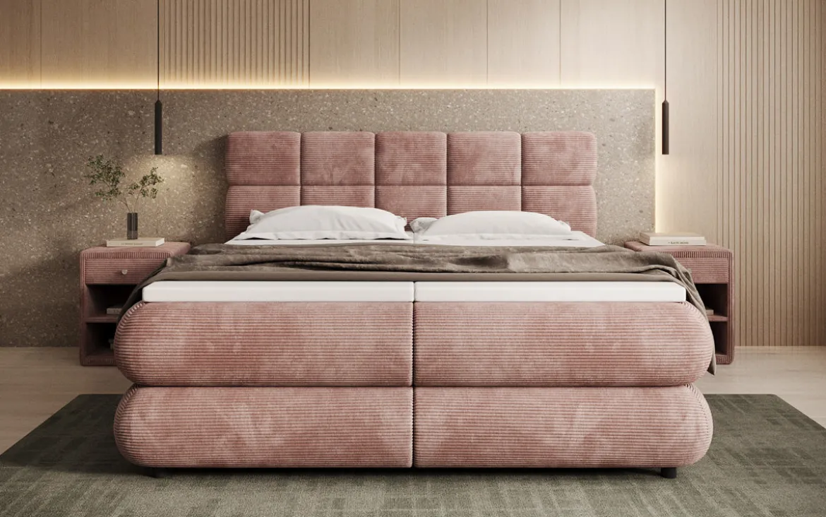 Boxspringbett Relana - elektrisch verstellbar in Cord