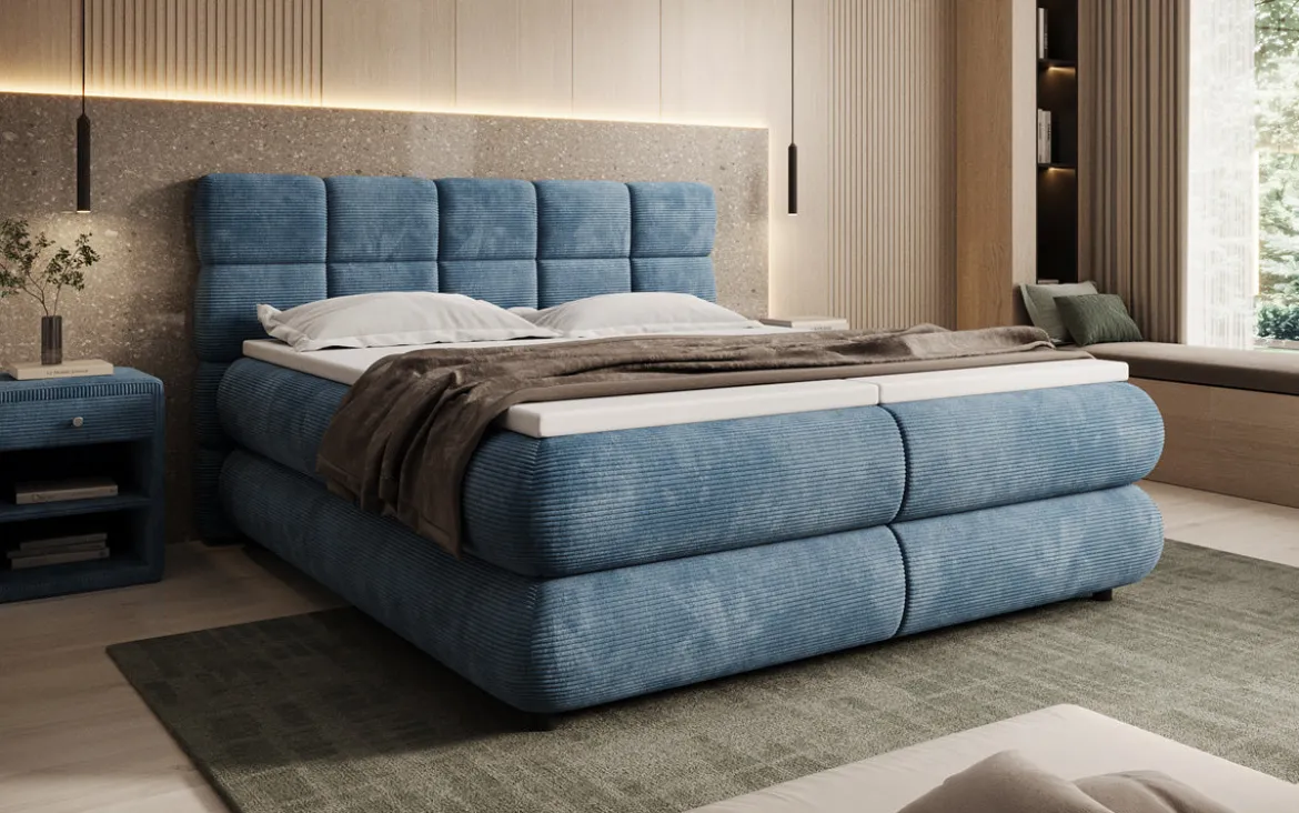 Boxspringbett Relana - elektrisch verstellbar in Cord
