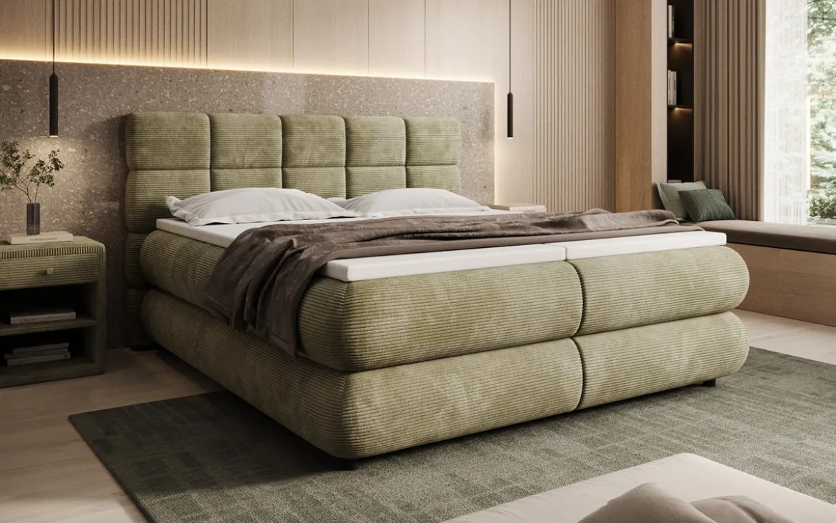 Boxspringbett Relana - elektrisch verstellbar in Cord