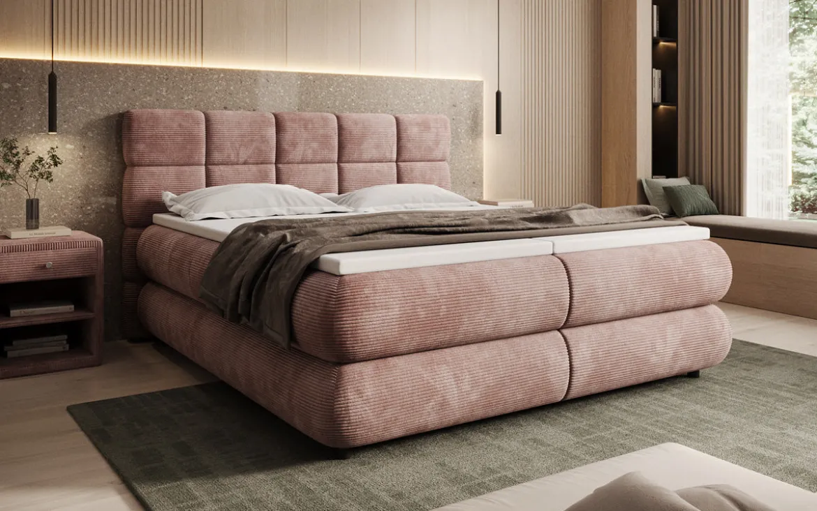 Boxspringbett Relana - elektrisch verstellbar in Cord