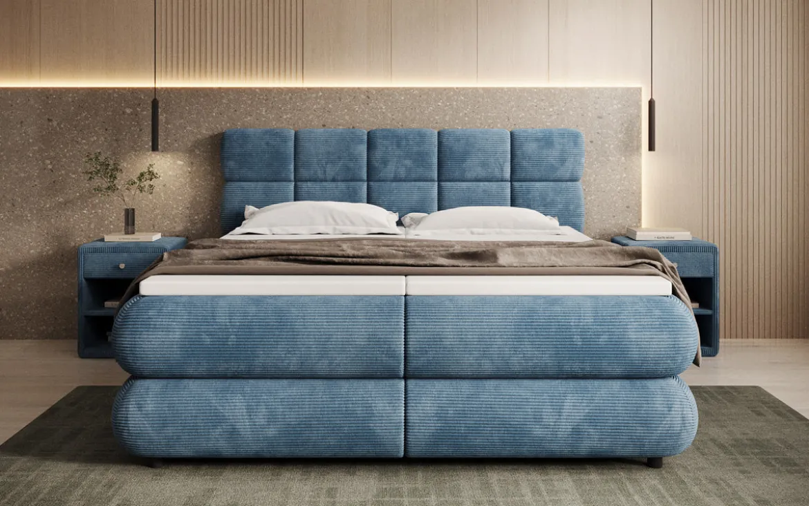 Boxspringbett Relana - elektrisch verstellbar in Cord