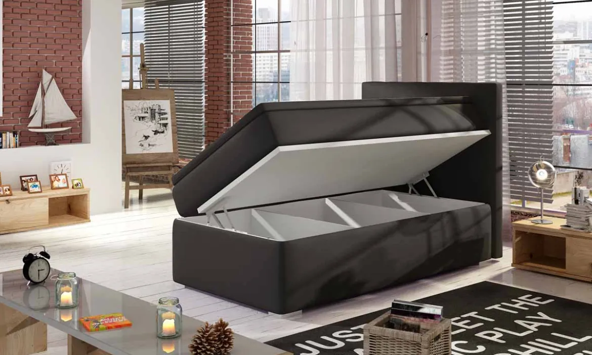 Boxspringbett Relio 90x200 mit Stauraum