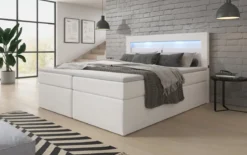 Boxspringbett Reposito mit LED, USB und Stauraum