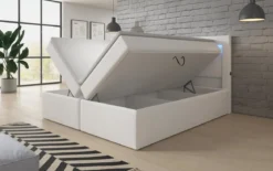 Boxspringbett Reposito mit LED, USB und Stauraum