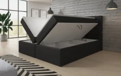 Boxspringbett Reposito mit LED, USB und Stauraum