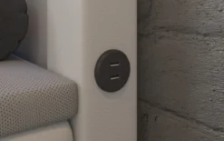 Boxspringbett Reposito mit LED, USB und Stauraum