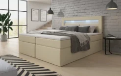 Boxspringbett Reposito mit LED, USB und Stauraum