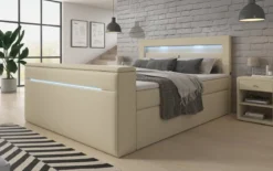 Boxspringbett Reposito mit TV Lift, USB, LED und Stauraum
