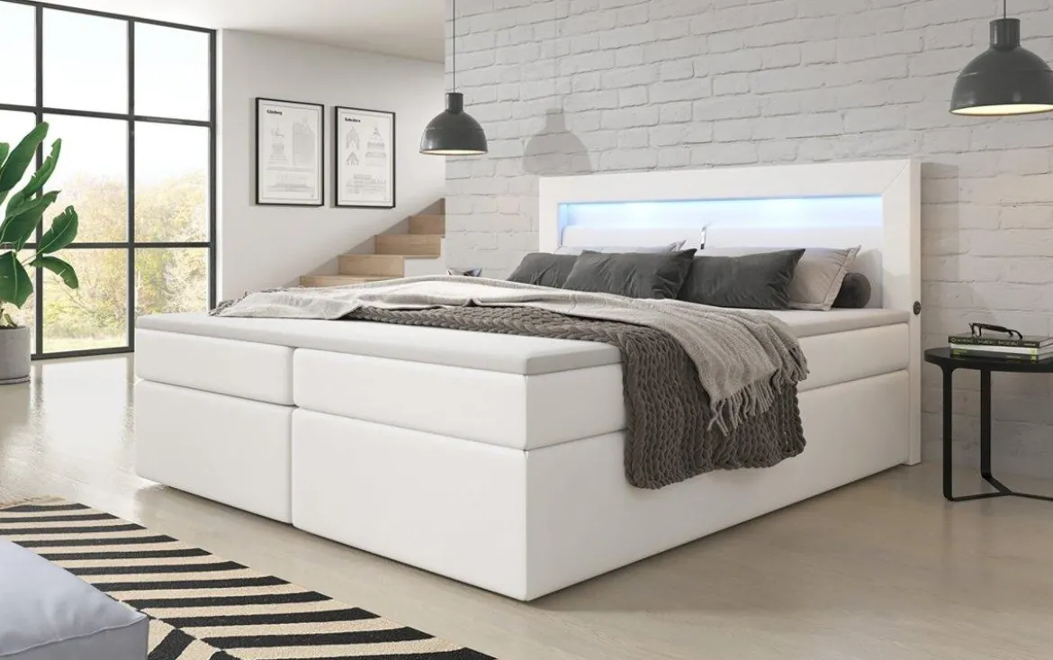 Boxspringbett Repos mit LED und USB