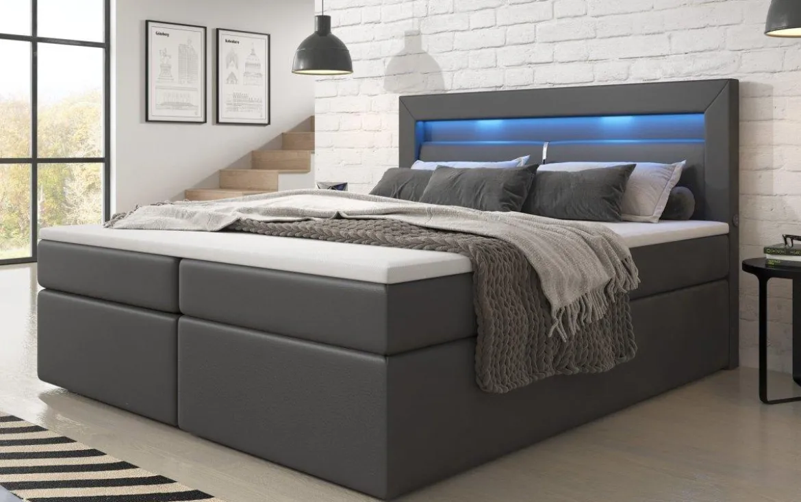 Boxspringbett Repos mit LED und USB