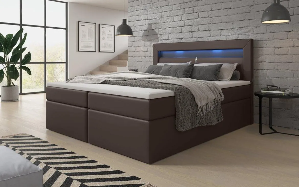 Boxspringbett Repos mit LED und USB