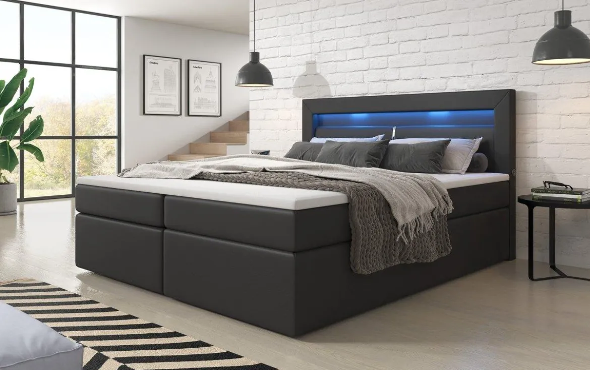 Boxspringbett Repos mit LED und USB