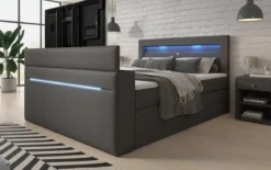 Boxspringbett Repos mit TV Lift, USB und LED