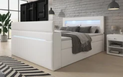 Boxspringbett Repos mit TV Lift, USB und LED