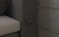 Boxspringbett Rinori mit LED, USB und Stauraum