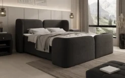 Boxspringbett Riva Bouclé mit Stauraum