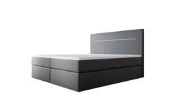 Boxspringbett Sejour Bouclé mit LED u. Stauraum