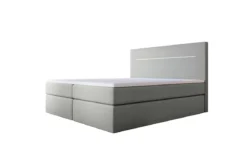 Boxspringbett Sejour Bouclé mit LED u. Stauraum