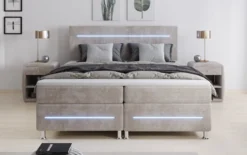 Boxspringbett Sejour mit LED in Cord
