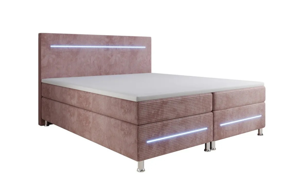 Boxspringbett Sejour mit LED in Cord
