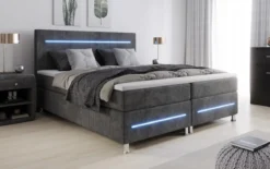 Boxspringbett Sejour mit LED in Cord
