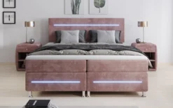Boxspringbett Sejour mit LED in Cord
