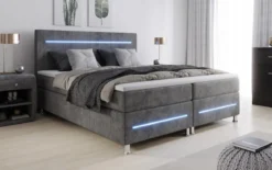 Boxspringbett Sejour mit LED in Cord