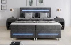 Boxspringbett Sejour mit LED in Cord