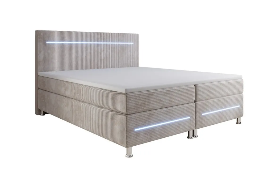 Boxspringbett Sejour mit LED in Cord