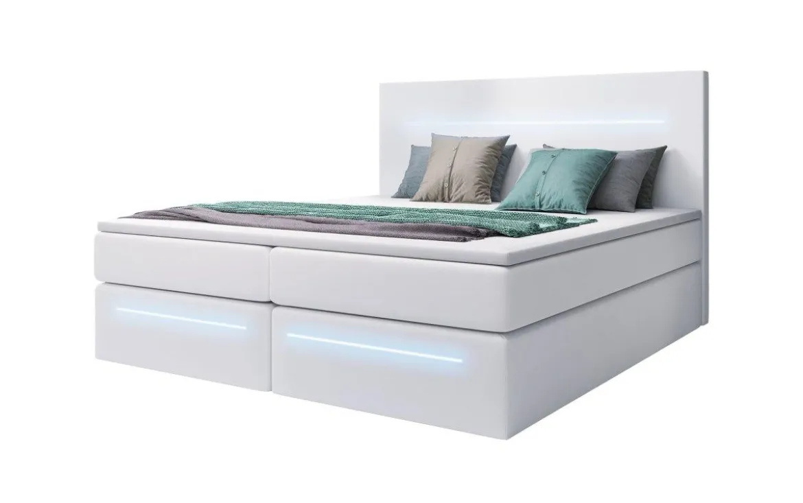 Boxspringbett Sejour mit LED u. Stauraum