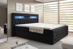 Boxspringbett Sera mit LED und Stauraum (4 Schubladen)