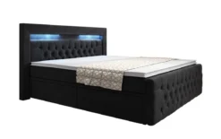Boxspringbett Sera mit LED und Stauraum (4 Schubladen)