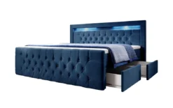 Boxspringbett Sera mit LED und Stauraum (4 Schubladen)
