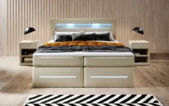 Boxspringbett Sevilla mit LED und Stauraum
