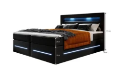 Boxspringbett Sevilla mit LED und Stauraum