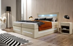 Boxspringbett Sevilla mit LED und Stauraum