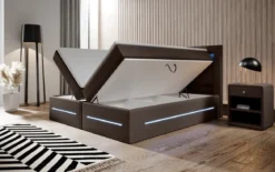 Boxspringbett Sevilla mit LED und Stauraum
