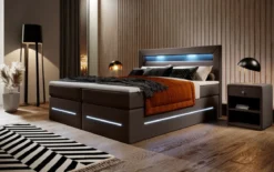 Boxspringbett Sevilla mit LED und Stauraum