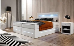 Boxspringbett Sevilla mit LED und Stauraum