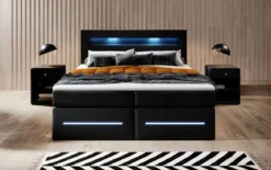 Boxspringbett Sevilla mit LED und Stauraum