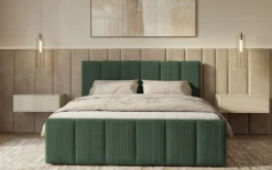 Boxspringbett Siena mit hochklappbarem Stauraum in Cord