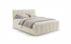 Boxspringbett Siena mit hochklappbarem Stauraum in Cord