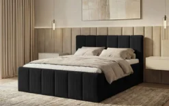 Boxspringbett Siena mit hochklappbarem Stauraum in Cord