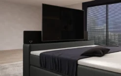 Boxspringbett Simple mit TV Lift und LED