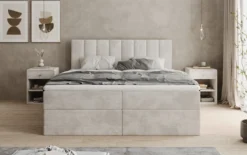 Boxspringbett Sofia in Cord mit Stauraum